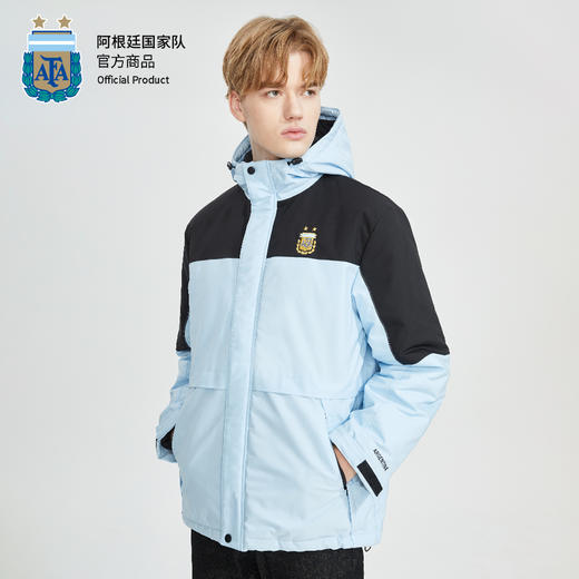 阿根廷国家队官方商品丨新款男女同款冬季浅色撞色棉服世界杯梅西 商品图2