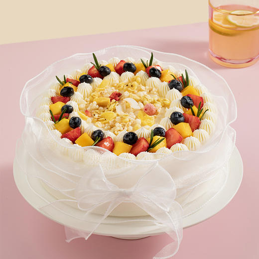 【丝丝心动】0添加蔗糖蛋糕胚，清爽微甜，热量更低！芋泥与芒果相遇，释放心动的信号（长沙幸福西饼蛋糕） 商品图1