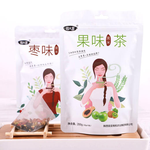 枣味\果味黑米茶200克 养生茶 商品图0