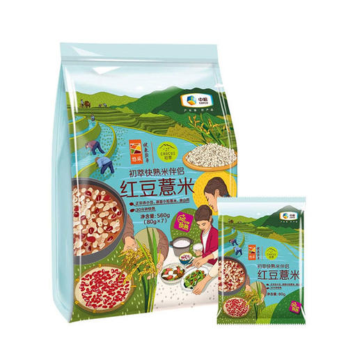 中粮初萃快熟米伴侣-红豆薏米560g 商品图1