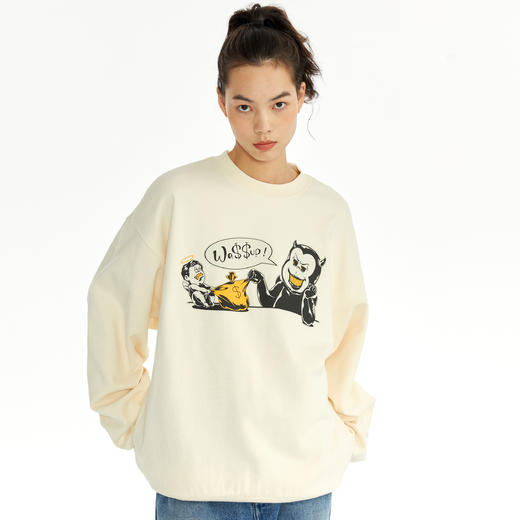 WassupHouse钱袋圆领卫衣 商品图1