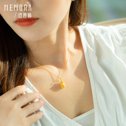 【积分抵值】八大佛黄金吊坠 男女足金守护神生肖系列守护佛菩萨项链挂坠MEMORA诗普琳HPE09701（线上专供） 商品图1