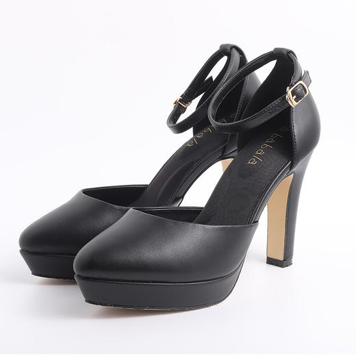 芭芭拉百搭尖头黑色高跟鞋 商品图4