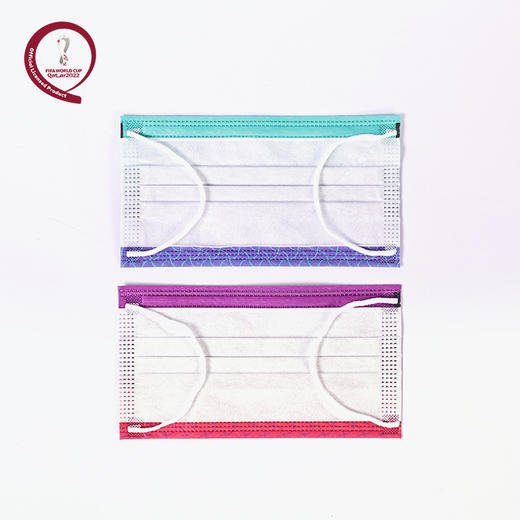 世界杯KF04321004-Green会徽渐变暗纹口罩 商品图2