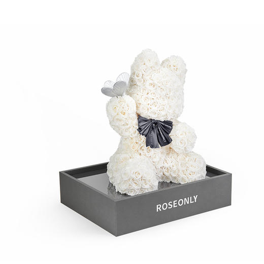 【告白神器】ROSEONLY诺誓 高端定制款 永生玫瑰猫公仔 送爱人女友礼物 商品图7