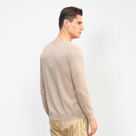 【小山羊绒内衣男士V领腋下双层C版】METTE羊绒世家秋冬男小山羊绒内衣V领纯色内搭保暖薄毛衣 商品图4