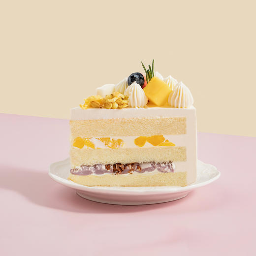 【0添加蔗糖】丝丝心动蛋糕，芋泥与芒果相遇，释放心动的信号（南京幸福西饼蛋糕） 商品图3