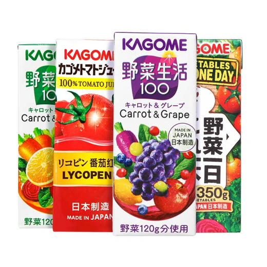 日本进口可果美kagome野菜生活果蔬汁每日野菜汁果汁 商品图0