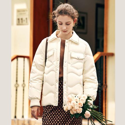 OLrain欧芮儿法式小香风轻薄羽绒服女秋冬2022新款白鸭绒短款外套 商品图1