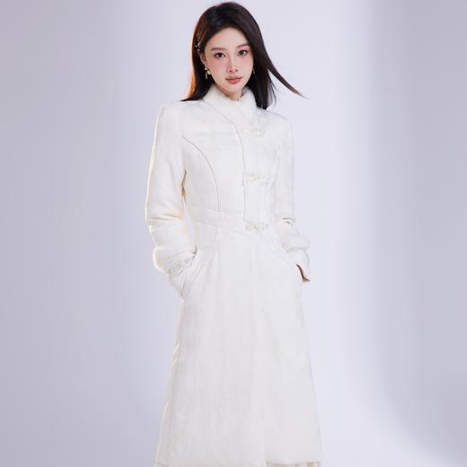 BeQueenStory【汉宫春晓】宫廷风提花盘扣鹅绒羽绒服 商品图3