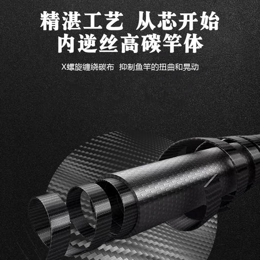 马口竿碳素实心ul软直柄枪柄路亚竿水滴轮 商品图3