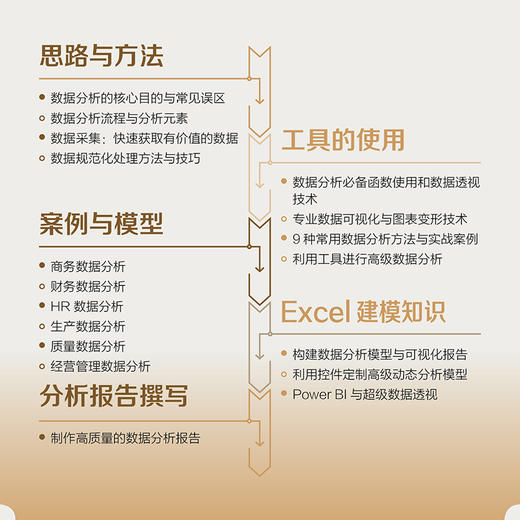 Excel数据分析方法、技术与案例 excel教程书函数公式大全数据透视表可视化财务HR图表制作office教程书 商品图2