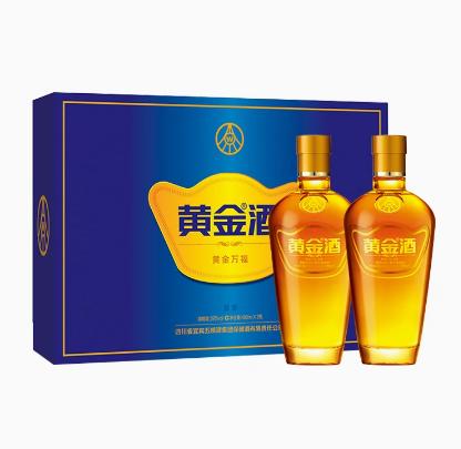 [白酒]黄金酒万福礼盒39度480ml*2瓶 商品图0