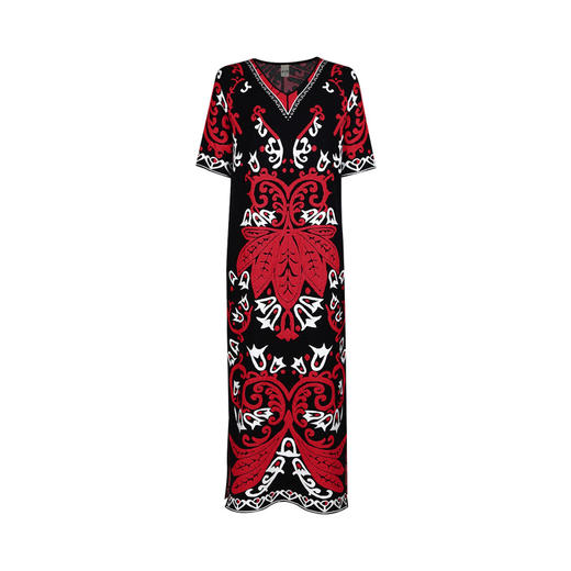 雅致旖旎长款针织花裙 |  杨老师同款 |  袖型可选：长袖短袖 | 现货加急发 商品图12