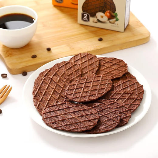 韩国好时华夫饼干系列55g 柑橘味/榛果味/巧克力味 浓厚香醇薄脆口感 052464/052465/150723 商品图3