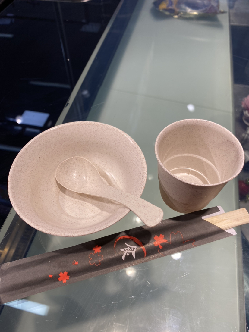 纯稻谷餐具一次性可降解