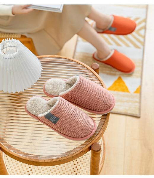 【39.9选2】秋冬情侣居家防滑拖鞋  偏小一码 商品图2