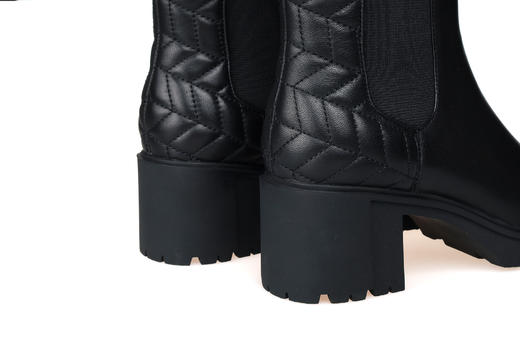 豪麟名鞋奥莱迪嘉女装牛皮革帅性马丁靴DJBDO22WN211黑色 原价2260元 商品图2