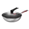【积分商城】康巴赫 第三代炒锅 316L不锈钢炒锅少油烟不粘  家用电磁炉燃气灶通用  32cm 商品缩略图4