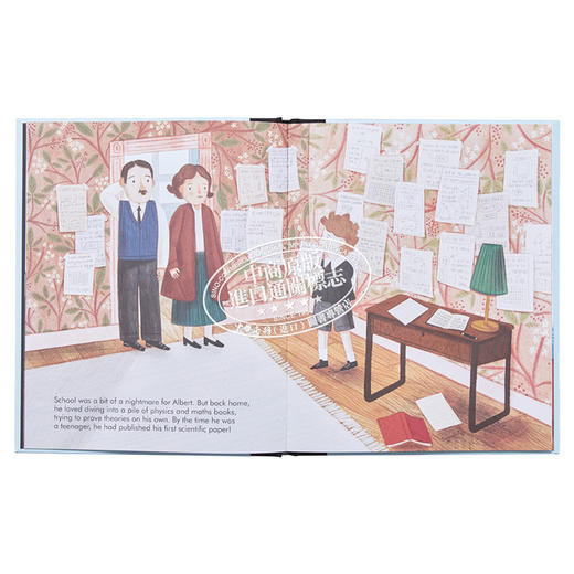 【中商原版】小人物大理想系列 Albert Einstein 爱因斯坦（科学家）英文原版 进口原版 精装 4到7岁 儿童图画书 Maria Isabel 商品图6