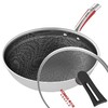 【积分商城】康巴赫 第三代炒锅 316L不锈钢炒锅少油烟不粘  家用电磁炉燃气灶通用  32cm 商品缩略图1