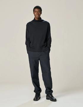 MHL  午夜蓝/卡其绿松紧腰工装收脚裤