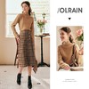 OLrain欧芮儿法式咖色高领毛衣女秋冬2022新款修身内搭打底针织衫 商品缩略图0