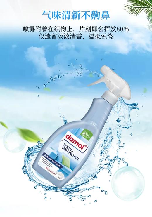 【中欧班列精选2瓶】 德国纺织品清新喷雾  原装进口ROSSMANN纺织品清新喷雾 500ml/瓶 商品图2