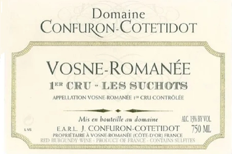 贡菲弘-哥迪多酒庄苏格园（沃恩-罗曼尼一级园）红葡萄酒 Domaine Confuron Cotetidot, Vosne-Romanee Les Suchots, Primeur Cru 2014