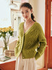 OLrain欧芮儿法式绿色毛衣外套女秋冬2022新款复古奶奶风针织开衫 商品缩略图3