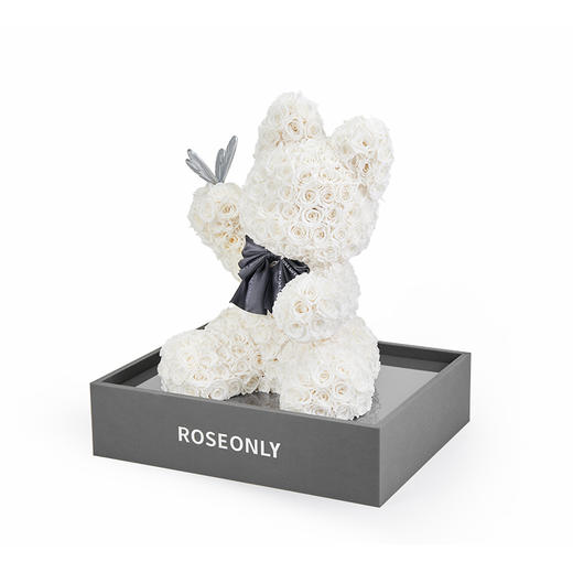 【告白神器】ROSEONLY诺誓 高端定制款 永生玫瑰猫公仔 送爱人女友礼物 商品图8