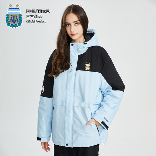 阿根廷国家队官方商品丨新款男女同款冬季浅色撞色棉服世界杯梅西 商品图3
