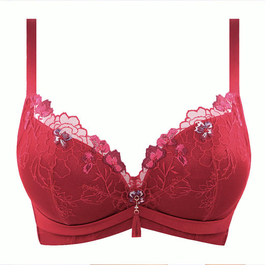 贝佳人内衣女柔软婴儿棉小胸聚拢爆款刺绣收副乳文胸BW912006 商品图0