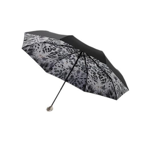 稀奇艺术 银色卡通伞头 晴雨两用三折伞 商品图0