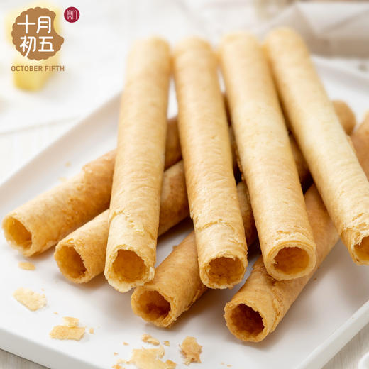 十月初五500g奶油鸡蛋卷（黄铁罐）【基地直邮到家】 商品图2