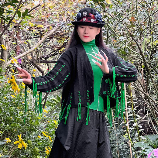 越今朝毛织打底衫 | 杨丽萍老师同款 | 现货加急发 商品图0