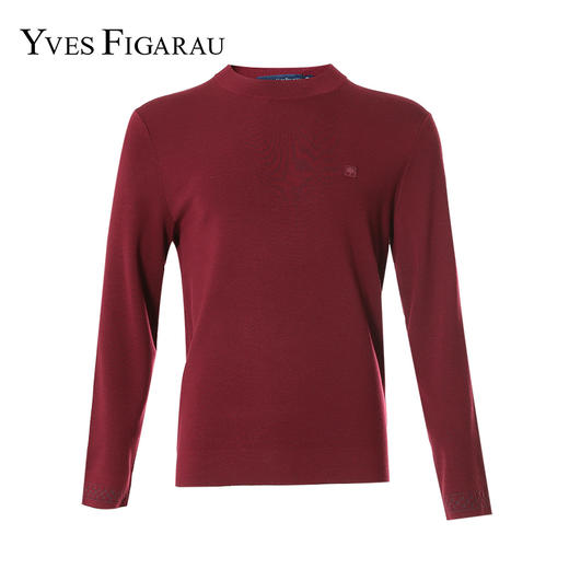 YvesFigarau伊夫·费嘉罗秋冬新款100%绵羊毛休闲长袖毛衫941111 商品图5