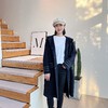 休闲连帽中长款减龄双面羊绒大衣 商品缩略图4