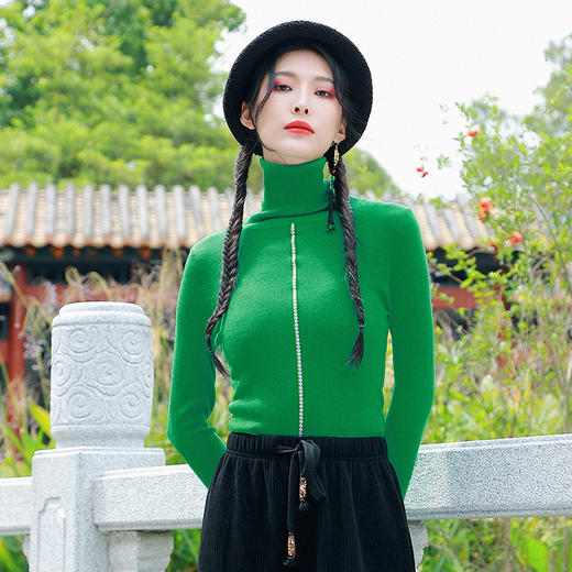 越今朝毛织打底衫 | 杨丽萍老师同款 | 现货加急发 商品图5