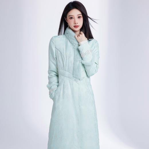 BeQueenStory【汉宫春晓】宫廷风提花盘扣鹅绒羽绒服 商品图4