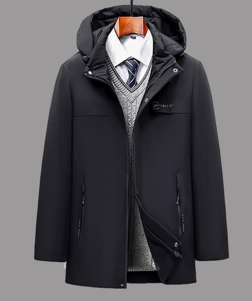 男士中老年爸爸装冬季外套2023中长款中年男士nct24 商品图0