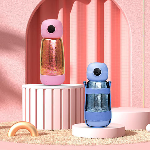 TAIC太可纯钛智能星球保温杯550ml带吸管水壶上学专用杯 商品图1