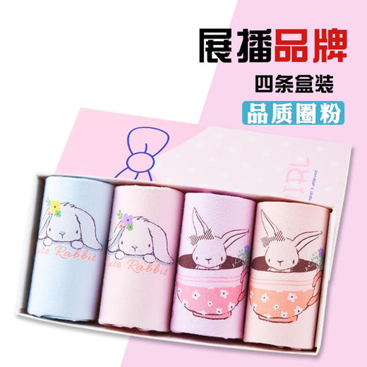 【女童成长内裤】儿童内裤女孩平角裤全棉4条装女宝宝可爱卡通透气吸湿印花小童中大童青少年四角裤纯棉莫代尔女生幼儿园中小学生内衣短裤头 商品图0