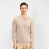 【小山羊绒内衣男士圆领C版腋下双层】METTE羊绒世家秋冬男圆领小山羊绒内衣轻薄纯色保暖毛衣 商品缩略图2