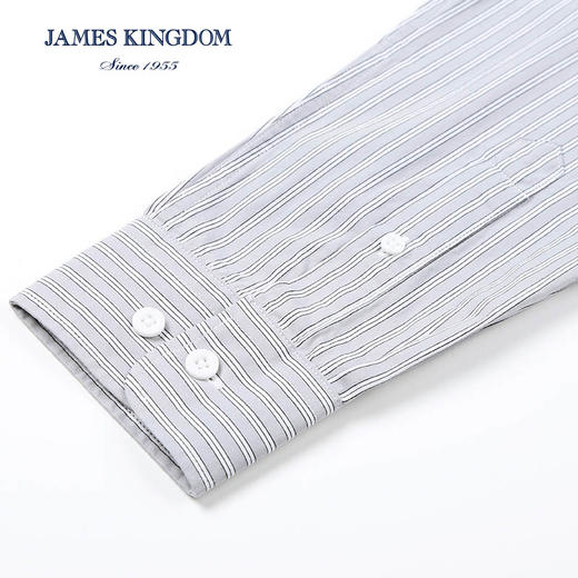 【加能抗菌棉】占姆士秋季男士磨毛舒适亲肤纯棉新款长袖衬衫 商品图5