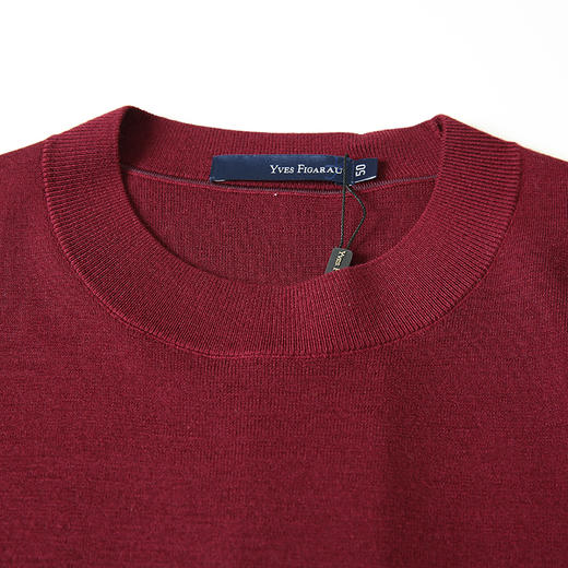 YvesFigarau伊夫·费嘉罗秋冬新款100%绵羊毛休闲长袖毛衫941111 商品图7