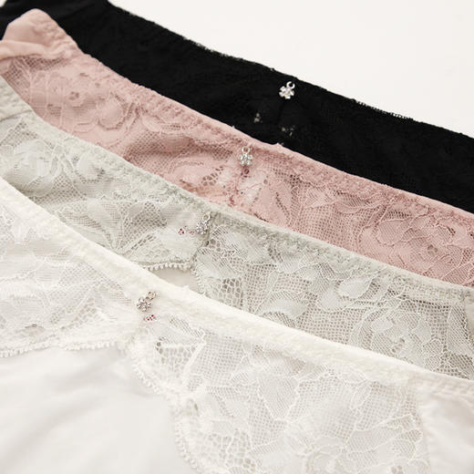 贝佳人22年新款蕾丝网纱舒适透气女士内裤提臀收腹性感三角裤 商品图4