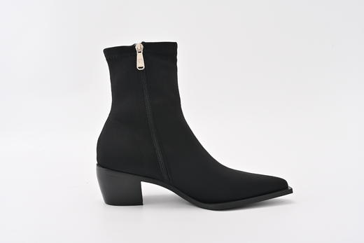 芭芭拉舒适粗跟尖头短靴 商品图2