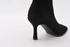 芭芭拉方头细跟绒面黑色短靴 商品缩略图4