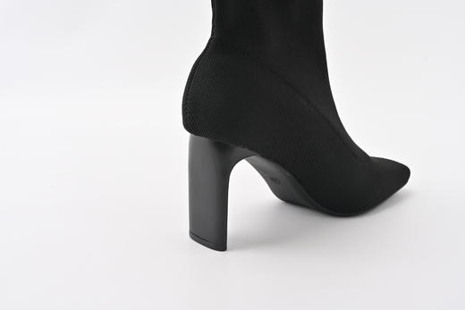 芭芭拉方头时尚百搭高跟靴 商品图3